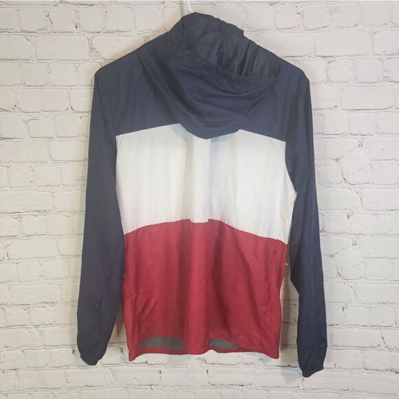 Men's Eddie Bauer full zip rain jacket hoodie, size small - Picture 3 of 4